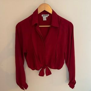 Vintage Crimson blouse